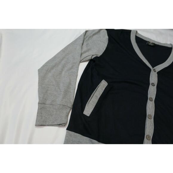 AKADEMIKS Vintage Men's Large Blue Grey Hip-Hop Scholar Sweater Vest Button-Up - Picture 5 of 12